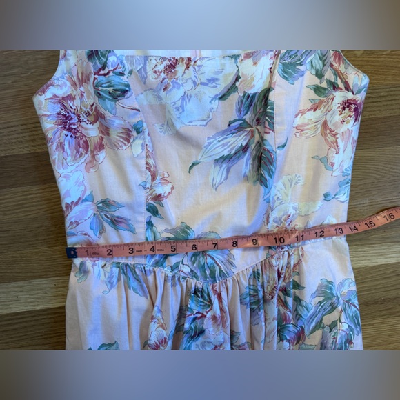 90s Vintage Carol Anderson Floral Tea Dress Sz Sm - Picture 4 of 7